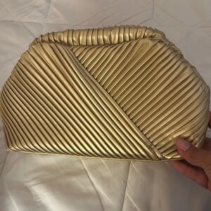 Amazon Gold Clutch with Art Deco Design